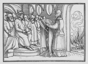 Jozjasz niszczy bałwochwalstwo, 2 królowie XXIII, 2 autorstwa Hans after Holbein the Younger
