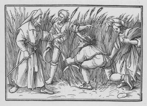 Ruth Gleaneth na polach Boaza, Ruth II, 5 autorstwa Hans after Holbein the Younger