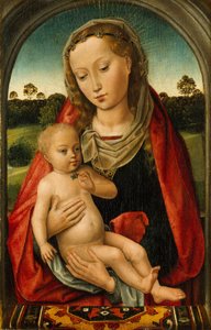Dziewica z Dzieciątkiem, c.1487 (olej na desce dębowej) autorstwa Hans after Memling