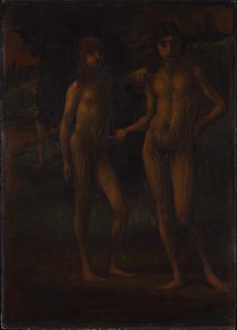 Młodzieńcy w pejzażu („Dwaj młodzieńcy”) autorstwa Hans von Marées