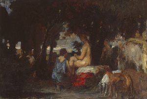 Łaźnia Diany, studium dla The Repose of Diana, 1863