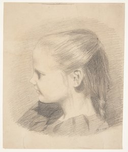 Portret Else Aagesen jako dziecka; później ożenił się z Plaun