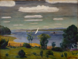 Letni dzień w Viksfjorden, Larvik autorstwa Harald Oscar Sohlberg