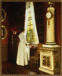 H.Slott-Möller, Poranna kawa / obraz, 1914