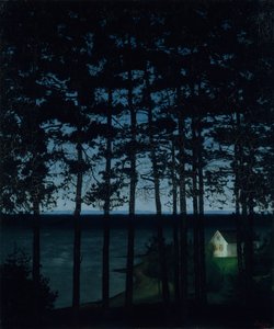 Chata Rybaka, 1906. autorstwa Harald Sohlberg