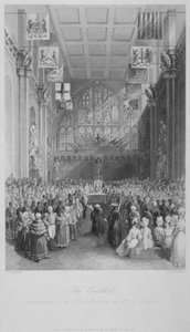 Instalacja Lord Mayor of London w Guildhall, City of London, 1838.