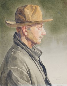 Autoportret, 1920 (wc na papierze)