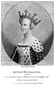 Katarzyna Valois 1401-1437, królowa małżonka króla Henryka V, 1792. autorstwa Harding