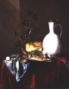 Martwa natura z białym dzbankiem autorstwa Harmen Loeding