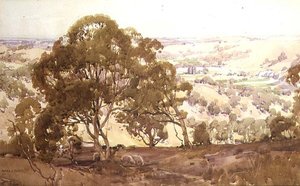 Krajobraz autorstwa Harold Brocklebank Herbert
