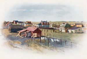 Miasto prerii, Gleichen, Alberta autorstwa Harold Copping