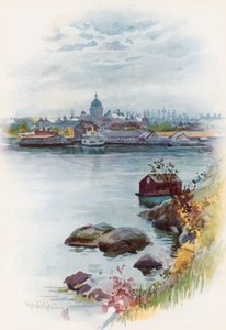 Widok na budynek parlamentu, Victoria, Kolumbia Brytyjska autorstwa Harold Copping