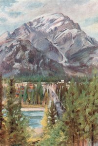 Góra Kaskadowa, Banff autorstwa Harold Copping