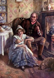 Charles Dickens „Cricket on the Hearth” autorstwa Harold Copping