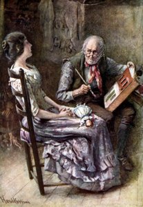 „Cricket on the Hearth” Charlesa Dickensa autorstwa Harold Copping