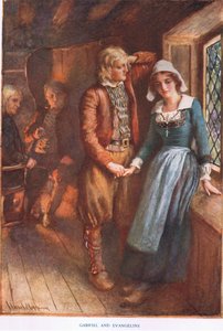 Gabriel i Evangeline autorstwa Harold Copping