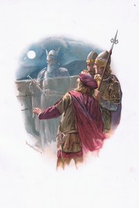 Duch, ilustracja z Hamlet autorstwa Harold Copping