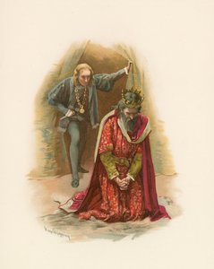 Hamlet i król autorstwa Harold Copping