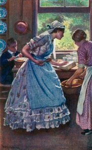 Ilustracja do dobrych żon autorstwa Louisy M Alcott autorstwa Harold Copping