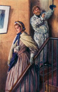 Ilustracja do dobrych żon autorstwa Louisy M Alcott autorstwa Harold Copping