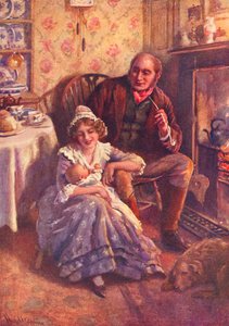 John i Dot Peerybingle autorstwa Harold Copping
