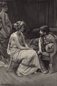 Och, jestem wyśmiewany, powiedział, I jesteś tu przysłany przez jakiegoś rozwścieczonego boga, aby świat się ze mnie śmiał autorstwa Harold Copping
