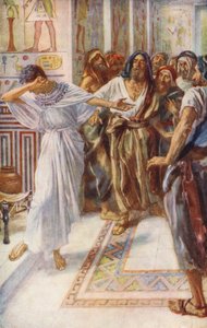 Stary Testament: Józef znany swoim braciom (kolorowa litografia) autorstwa Harold Copping