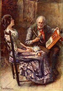 „Cricket on the Hearth” Charlesa Dickensa autorstwa Harold Copping