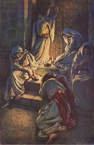 Głupie dziewice, ilustracja z Harold Copping Pictures: The Crown Series, ok. 1920 r. autorstwa Harold Copping
