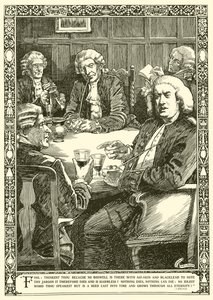 Dr Johnson w rozmowie (lito) autorstwa Harold Edward Hughes Nelson