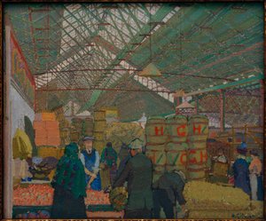 Rynek w Leeds autorstwa Harold Gilman