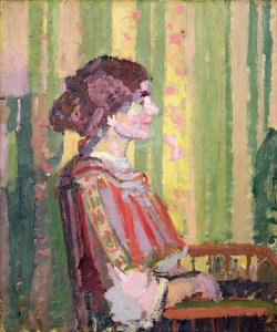 Pani Robert Bevan, ok. 1913 (olej na płótnie) autorstwa Harold Gilman