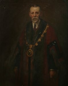 Radny A. K. Barnett, ok. 1914 (olej na płótnie) autorstwa Harold Harvey