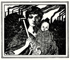 Ilustracja na okładkę The White Slaves of England (zdjęcie czarno-białe)