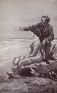 Ilustracja do Tajemnicy Edwina Drooda autorstwa Charlesa Dickensa (lito) autorstwa Harold Hume Piffard