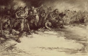 Counter Attack, c.1918 (ołówek na papierze) autorstwa Harold James Mowat