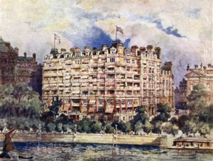Nabrzeże hotelu Savoy w 1889 r.