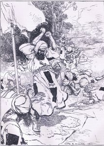 Śmierć Khalifa, ilustracja z Cassells History of England, 1900