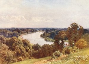 Z Richmond Hill (kolorowa litografia) autorstwa Harold Sutton Palmer