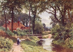 The Bourne, Chobham (druk kolorowy) autorstwa Harold Sutton Palmer