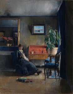 Niebieskie wnętrze. 1883