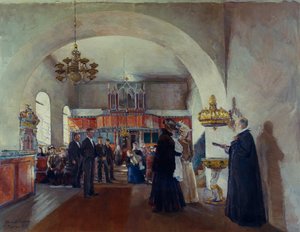 Chrzciny w kościele Stange