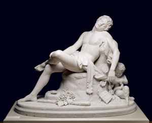 Śpiący Faun, model 1864, wyrzeźbiony ok. 1870. autorstwa Harriet Goodhue Hosmer