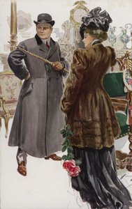 Ilustracja do „Kiedy mężczyzna się żeni” Mary Roberts Rinehart autorstwa Harrison Fisher