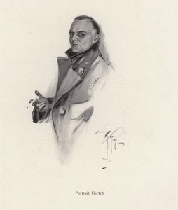 Portret mężczyzny palącego papierosa (lito) autorstwa Harrison Fisher