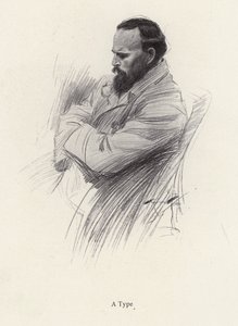 Portret siedzącego mężczyzny (lito) autorstwa Harrison Fisher