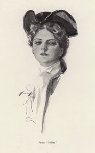 Portret kobiety, postać z Hilmy (lito) autorstwa Harrison Fisher