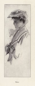 Portret kobiety o imieniu Nancy (lito) autorstwa Harrison Fisher