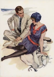 The Passing of the Summer Girl (kolorowa litografia)