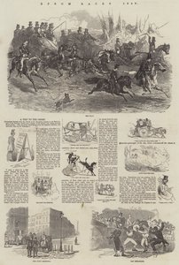 Wyścigi w Epsom, 1849 r. autorstwa Harrison William Weir